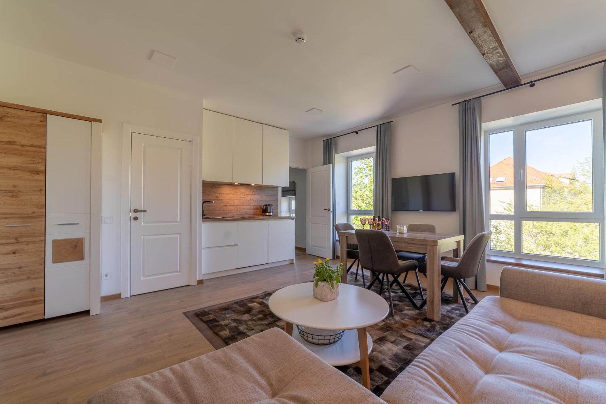 Apartamentai Muzika Silutė Ruang foto